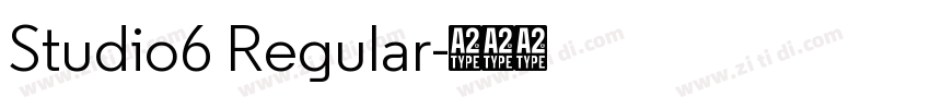 Studio6 Regular字体转换